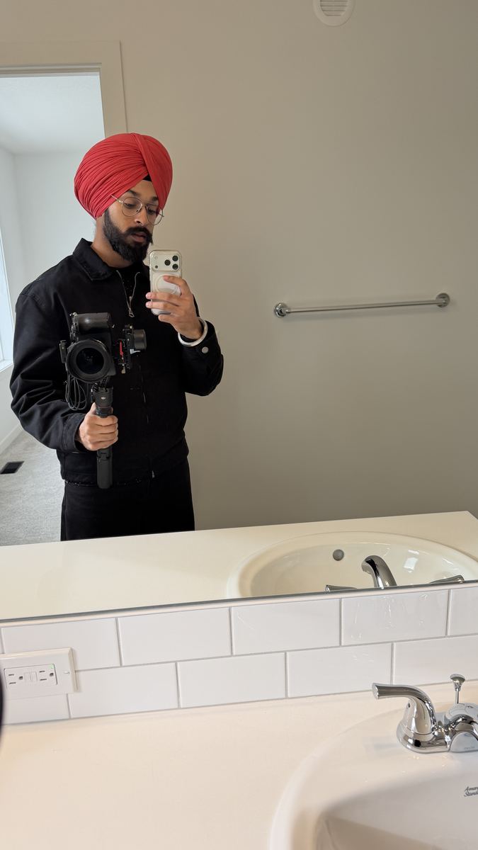 Behind the scenes on a shoot